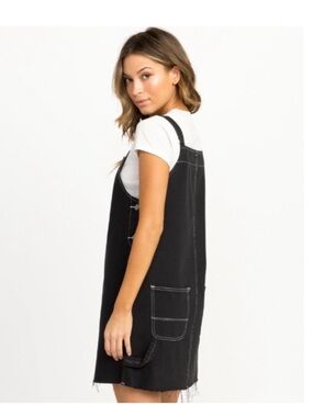 RVCA - NEO PINNY DENIM DRESS distressed black XL